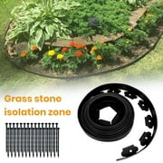 HomeLife L-Shaped Grass And Stone Isolation Belt, Green Partition Belt for Soil Blocking Board, Tree Enclosure, Landscaping, Garden Green Belt
